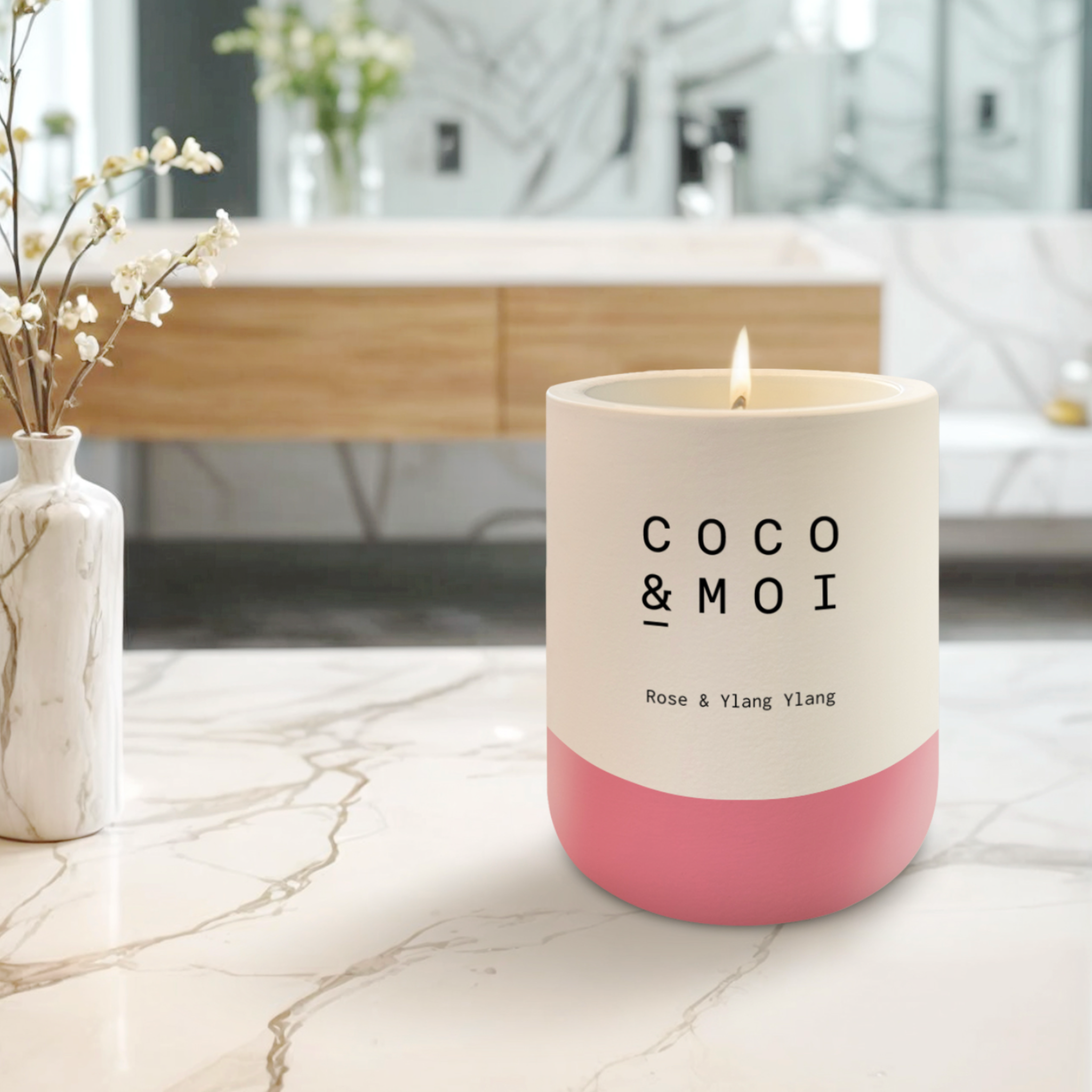 Rose and Ylang Ylang Candles