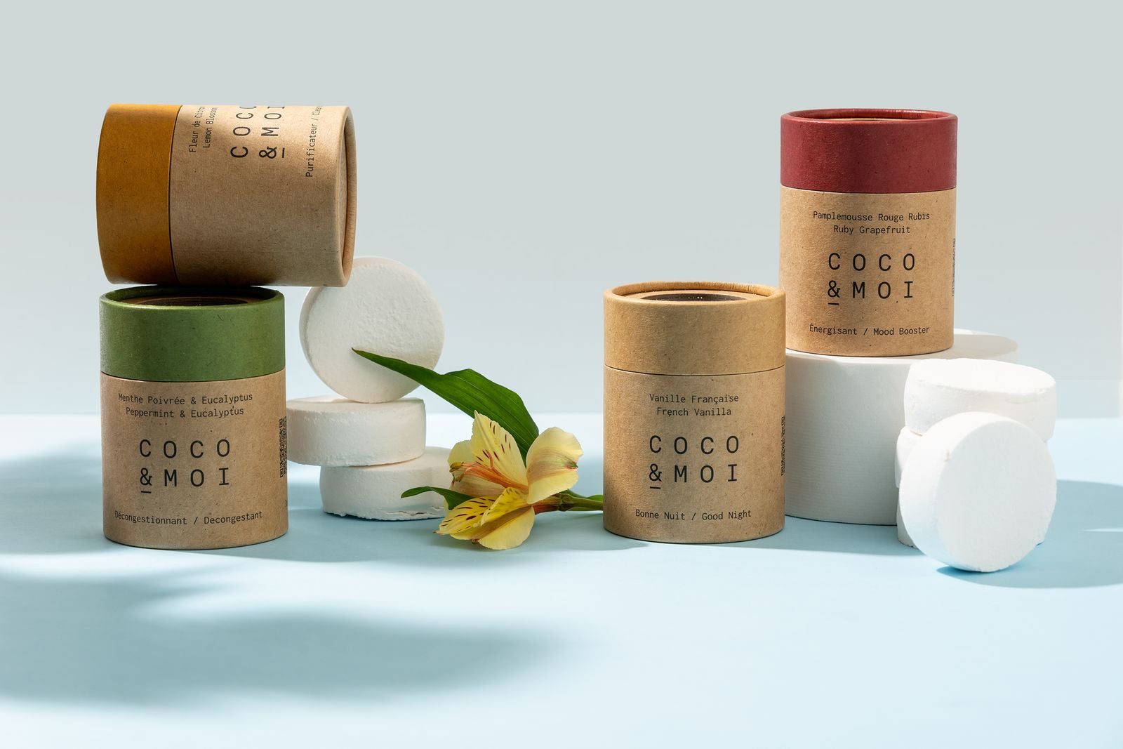 Ensemble découverte de vapeurs de douche