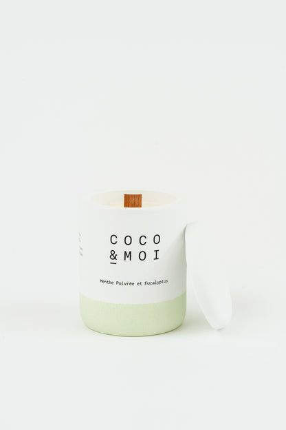 Bougies Menthe poivrée et Eucalyptus