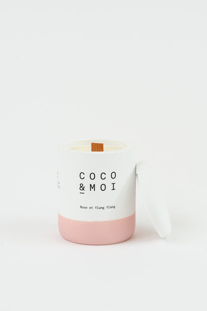 Bougies Rose et Ylang Ylang