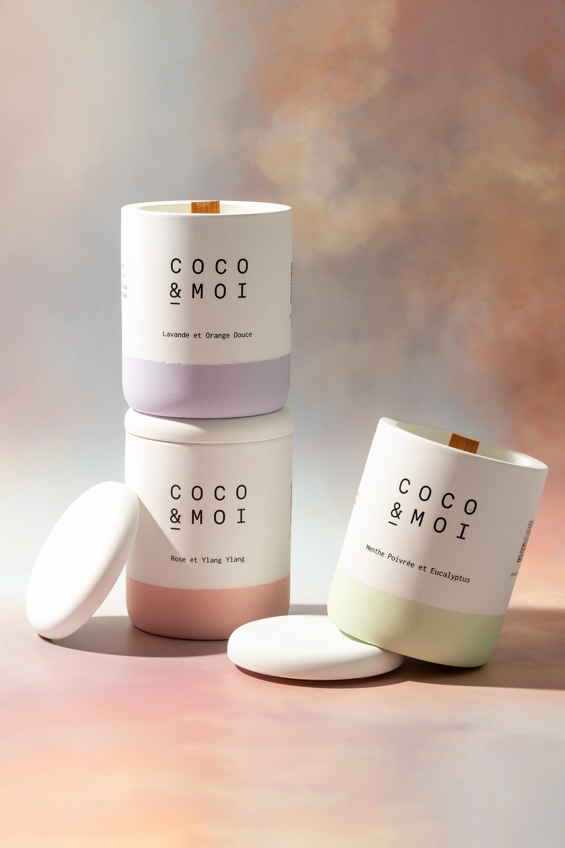 Bougies Lavande et Orange douce