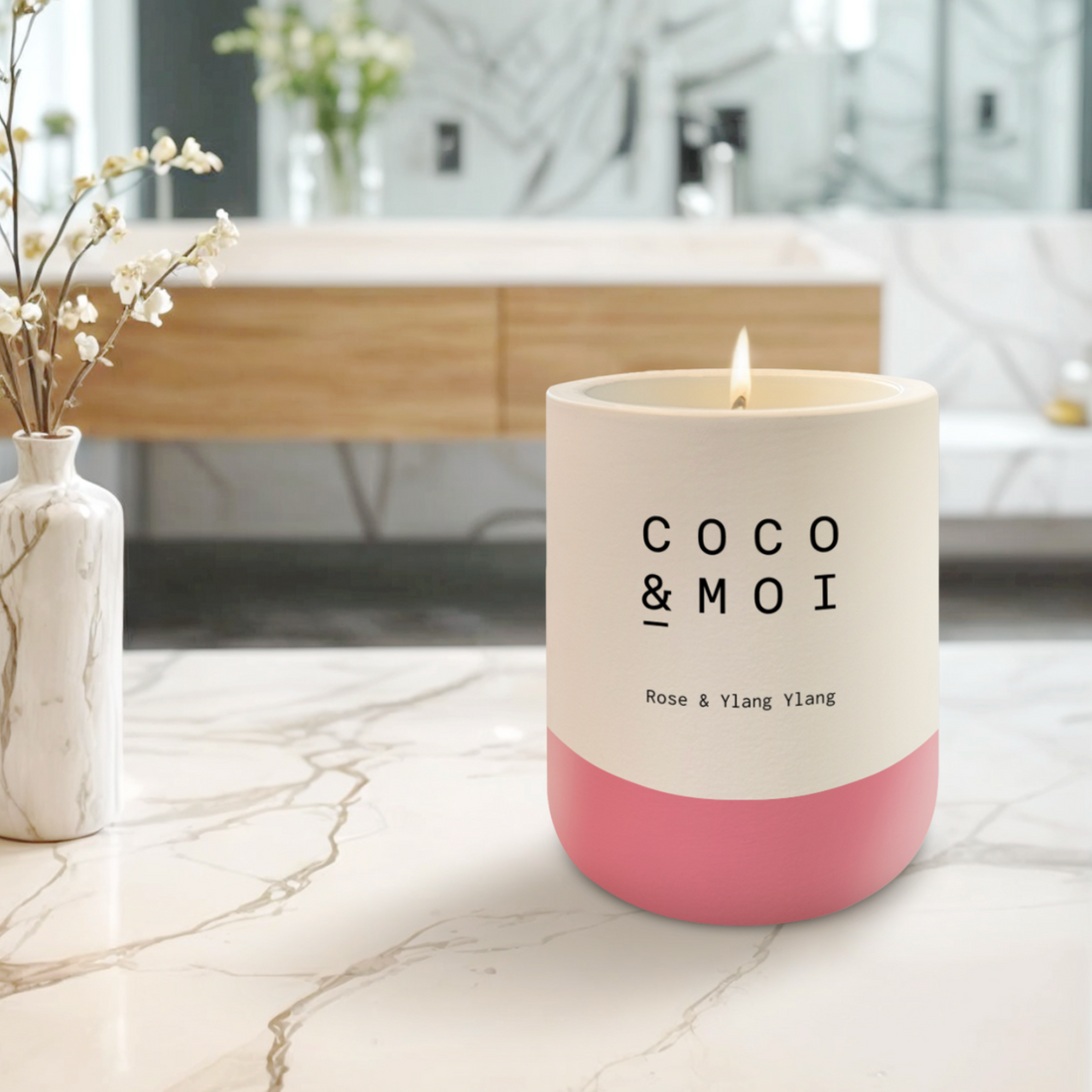 Rose and Ylang Ylang Candles