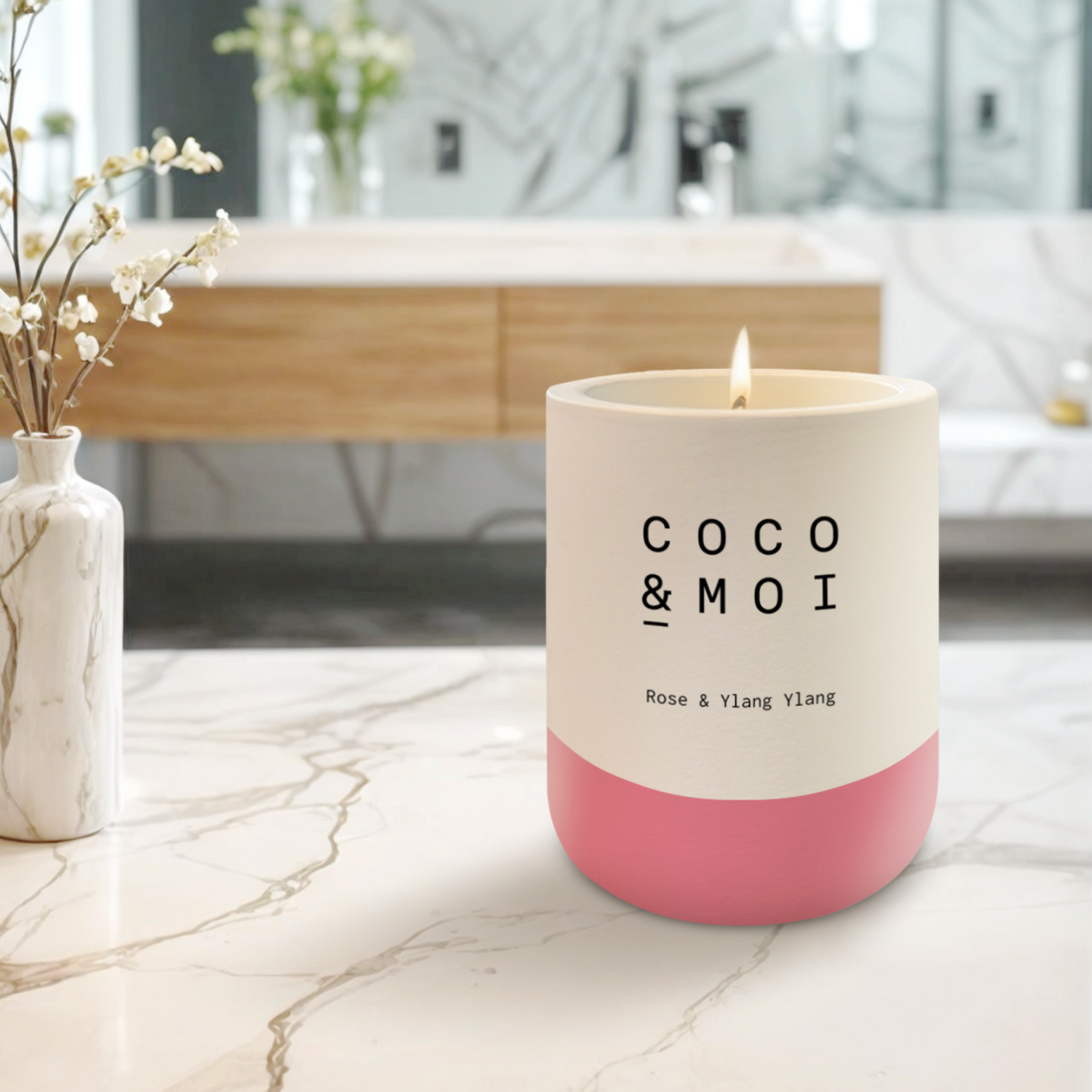 Rose and Ylang Ylang Candles